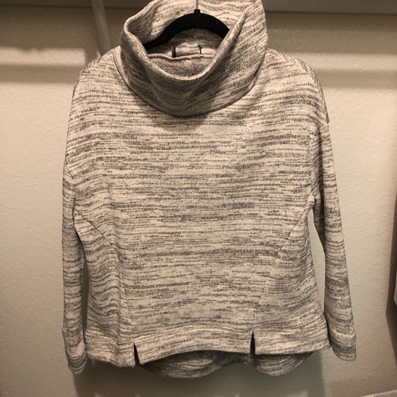 Anthropologie | Gray Space Dye Cowl Neck Sweater - Picture 4 of 8